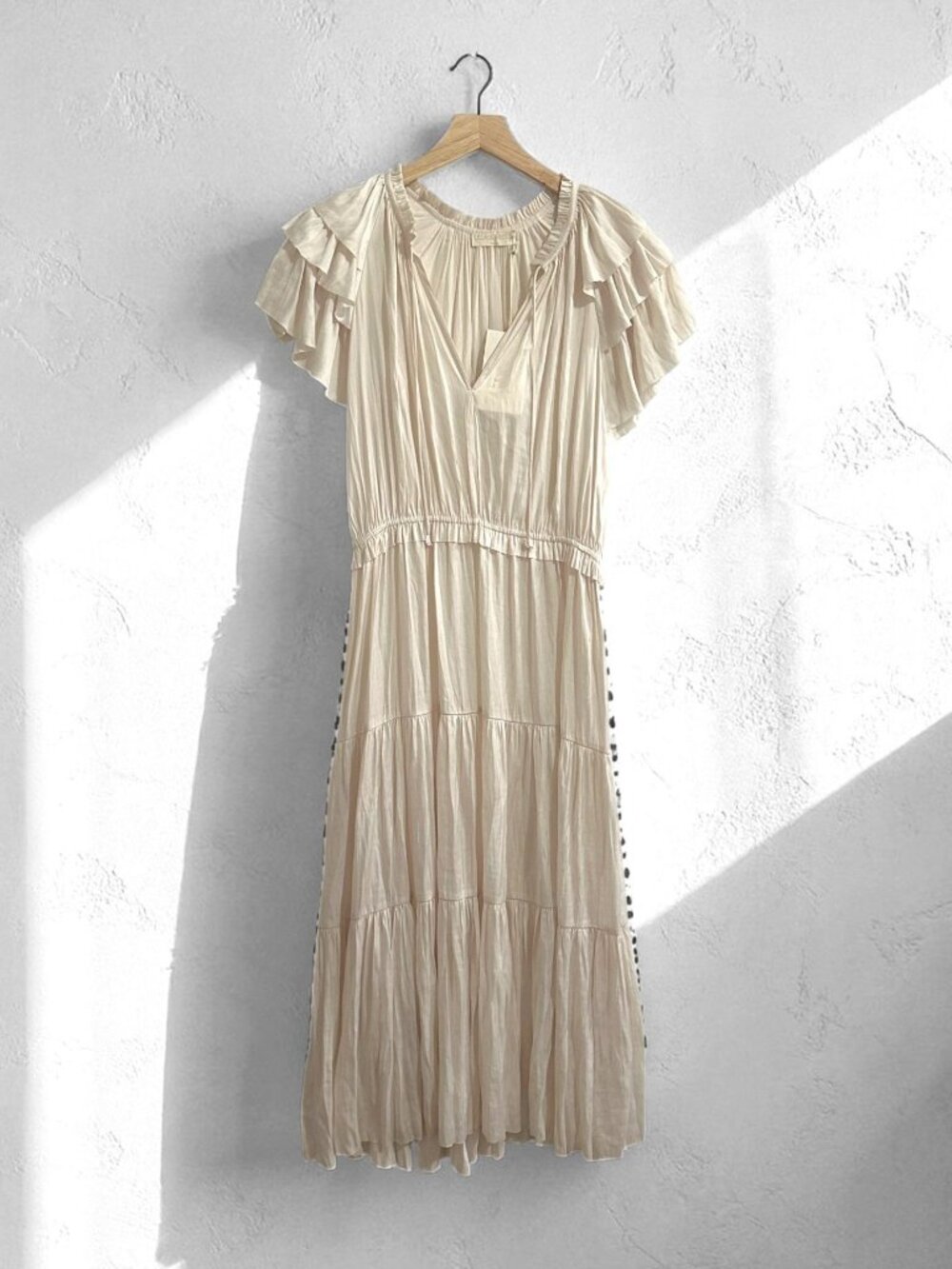 Ulla Johnson Blaire Midi Dress, Blanc , Cream, Size 8, NWT